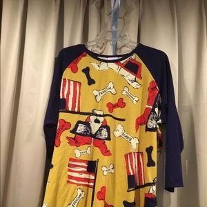 LuLaRoe Randy Americana Freedom Pup 2xl